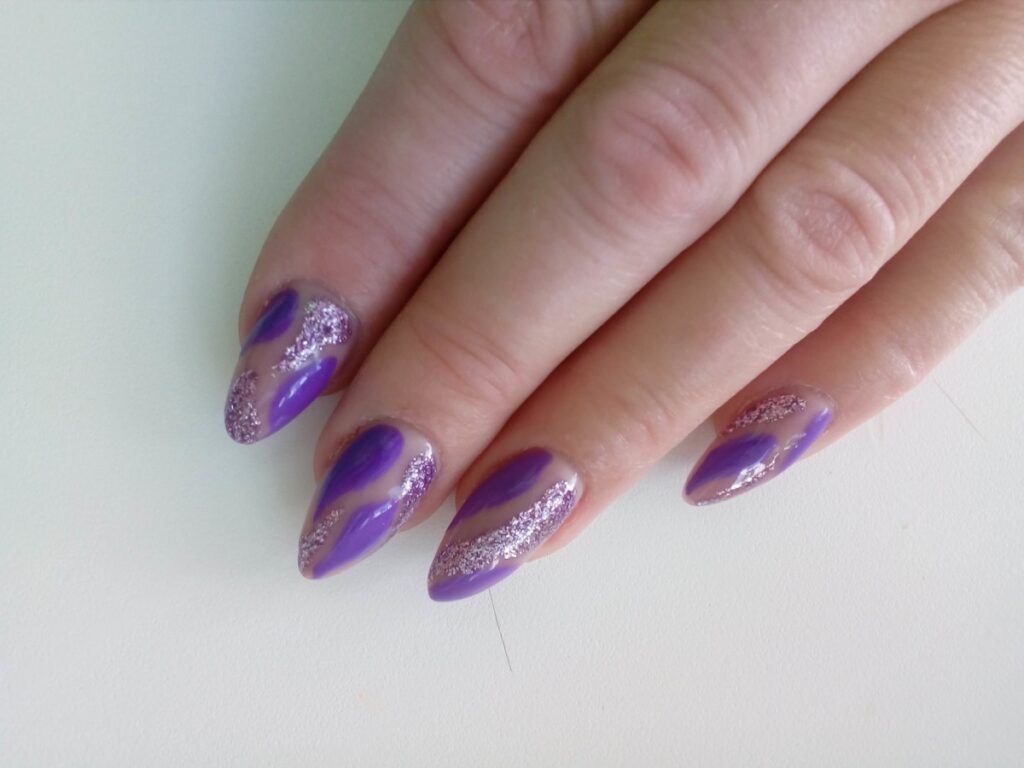 Gel nail manicure